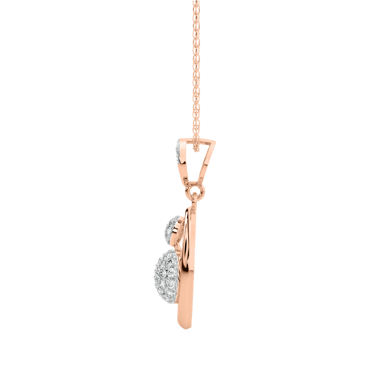 Aiden Round Diamond Office Wear Pendant